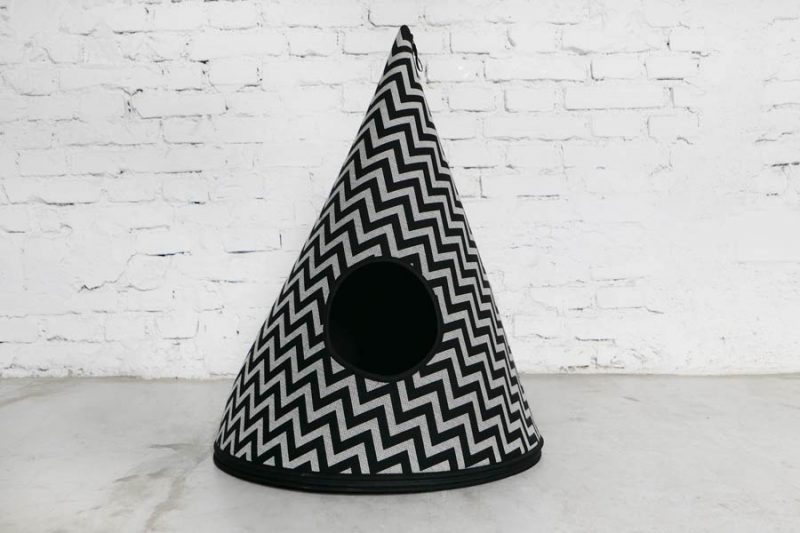 Cuccia Gatto Merlino Zigzag BlackCuccia Gatto Merlino Zigzag Black