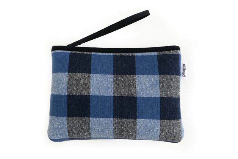 Pochette M Check BluePochette M Check Blue